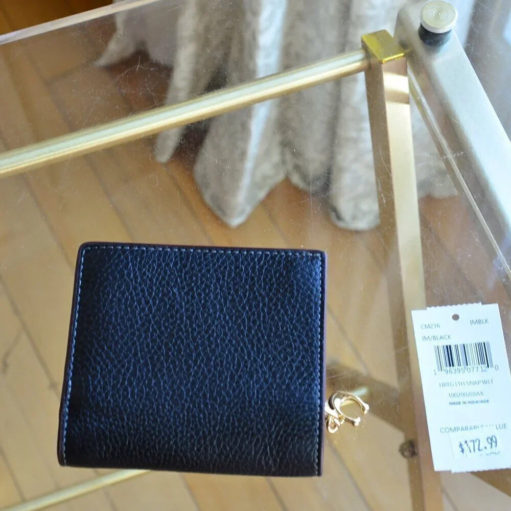 Coach CM216 SNAP WALLET WITH COACH HERITAGE